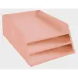 Corbeille &agrave; courrier en carton - 3 niveaux - Exacompta 