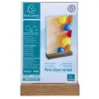 Porte-visuel a. socle en bois A5vertical