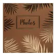Album livre 30p. noir 25x25cm PALMA or