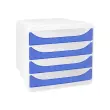 Caisson individuel - 4 tiroirs - Bleu - EXACOMPTA 