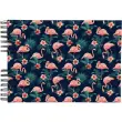 Album FLAMINGO - Reliure spirales - 50 pages - 32 x 22 cm - Exacompta 