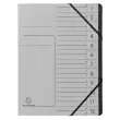 Trieur agrafe int. noir 12 comp. Gris