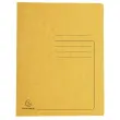 Chemise a lamelles C.L 355g A4 jaune 