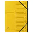 Trieur agrafe int. noir 12 comp. Jaune 