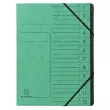 Trieur agrafe int. noir 12 comp. vert