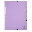 Chem. 3rab+elast. A4 carte AQUAREL mauve