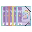 Chemise à élastique 3 rabats A4 en polypropylène KreaCover Pastel - Couleurs assorties - Exacompta