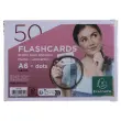 Flashcards bristol A6 dots Blanc - Exacompt