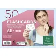 Flashcards bristol A6 dots Bleu - Exacompt