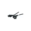 Cordon d alimentation CEE7 / C15 noir -1,8 m 