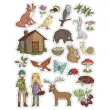 Gommettes thématiques La Forêt 12 feuilles - Apli