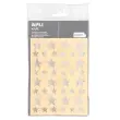 Gommettes étoiles argent 17 feuilles - Apli