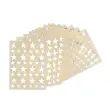 Gommettes étoiles argent 17 feuilles - Apli