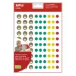 Gommettes Sourire mini 12 feuilles - Apli 