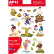 Gommettes th&eacute;matiques L&rsquo;Automne 3 feuilles - Apli 