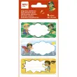 &Eacute;tiquettes scolaires super h&eacute;ros - 3 motifs - 9 unit&eacute;s - Apli 