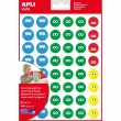 Gommettes Sourire II 3 feuilles - Apli 