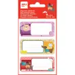 &Eacute;tiquettes scolaires chiens mignons - 3 motifs - 9 unit&eacute;s - Apli 