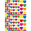Gommettes c&oelig;urs multicolores - 624 unit&eacute;s - Apli 