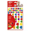 Gommettes c&oelig;urs multicolores - 624 unit&eacute;s - Apli 