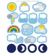 Gommettes th&eacute;matiques La m&eacute;t&eacute;o 3 feuilles - Apli 