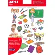 Gommettes thématiques L’École 3 feuilles - Apli