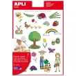 Gommettes th&eacute;matiques Le Printemps 3 feuilles - Apli 