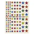 Gommettes étoiles métallisées couleurs assorties 6 feuilles - Apli
