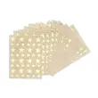 Gommettes étoiles 12,5 et 19,5 mm or métallisé 3 feuilles - Apli