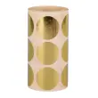 Rouleau de gommettes rondes Ø33 mm métallisées or - Apli