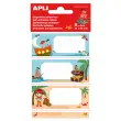 Étiquettes scolaires pirates 9 unités - Apli