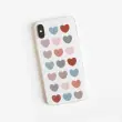 Gommettes coeurs enlevables couleurs Vintage 6 feuilles - Apli 