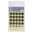 Gommettes rondes Ø 20 mm or métallisé 3 feuilles - Apli
