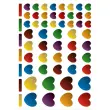 Sachet de gommettes cœurs métallisées couleurs assorties 6 feuilles - Apli