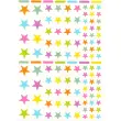 Gommettes étoiles enlevables aux couleurs Peps 6 feuilles - Apli