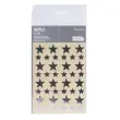 Gommettes &eacute;toiles 12,5 et 19,5 mm argent m&eacute;tallis&eacute; 3 feuilles - Apli 