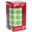 Rouleau gommettes rondes Ø 20 mm vert clair - Apli