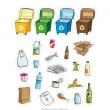 Gommettes th&eacute;matiques Le Recyclage 12 feuilles - Apli 