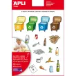 Gommettes th&eacute;matiques Le Recyclage 12 feuilles - Apli 