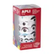 Rouleau gommettes yeux multicolores assortis - Apli 