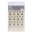 Gommettes &eacute;toiles 12,5 et 19,5 mm argent holographique 3 feuilles - Apli 