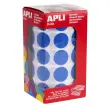 Rouleau gommettes rondes &Oslash; 20 mm bleues - Apli 
