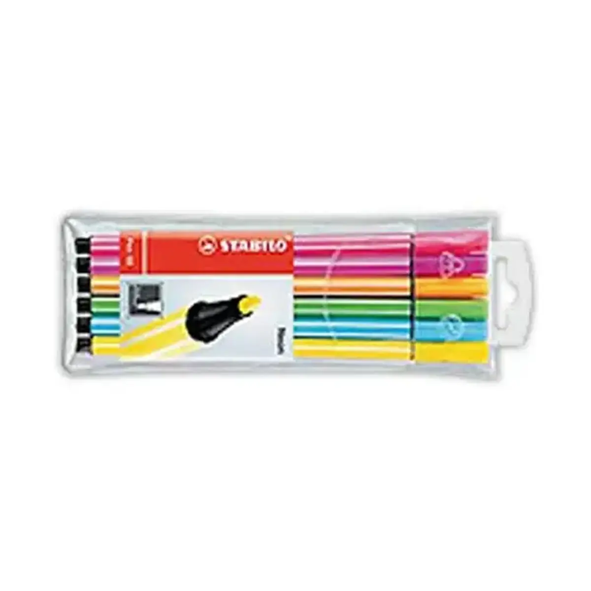 ETUI 6 FEUTRES STABILO PEN 68 NEON ASS 