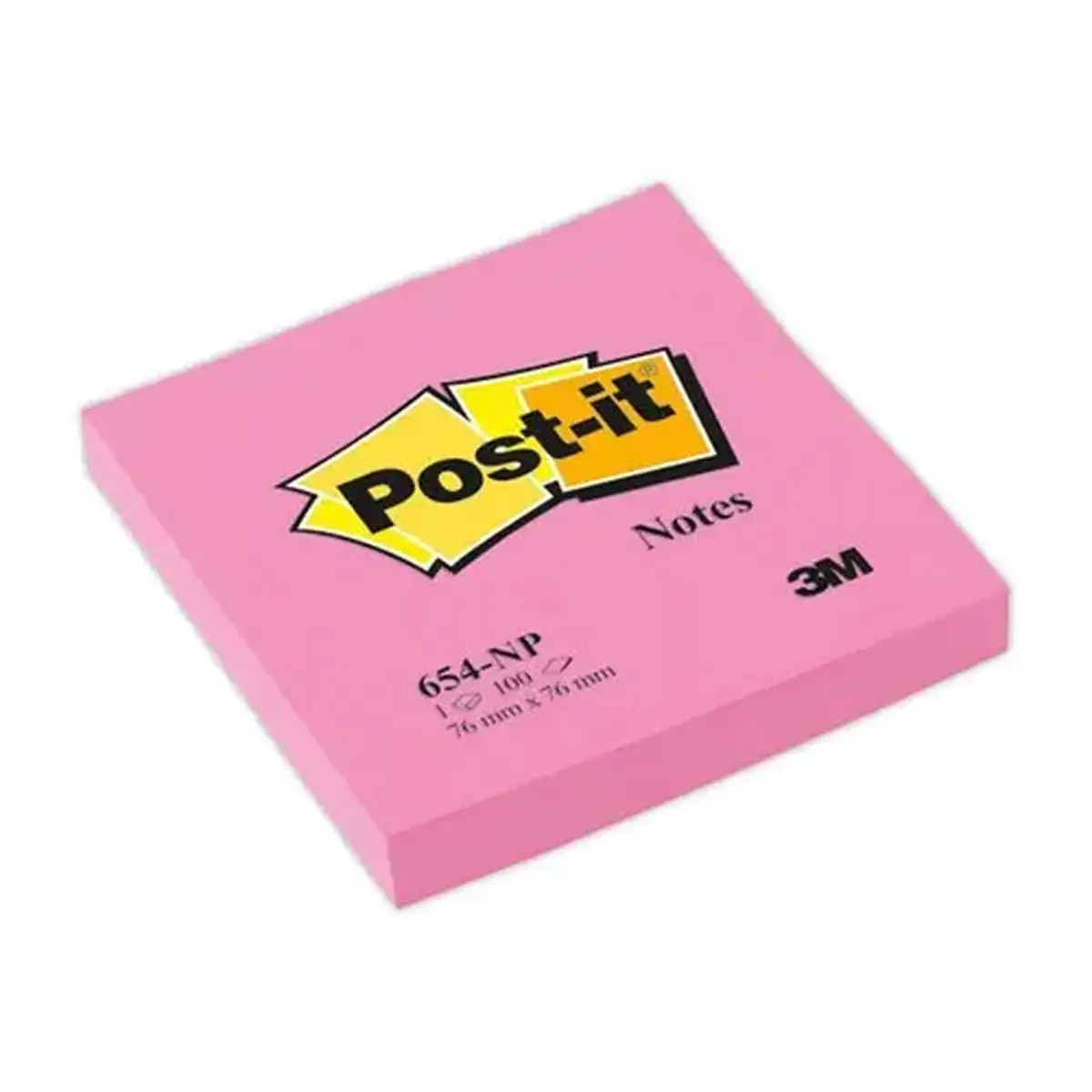 NEON POST-IT MEMO 76X76 ROSE FLAMINGO 