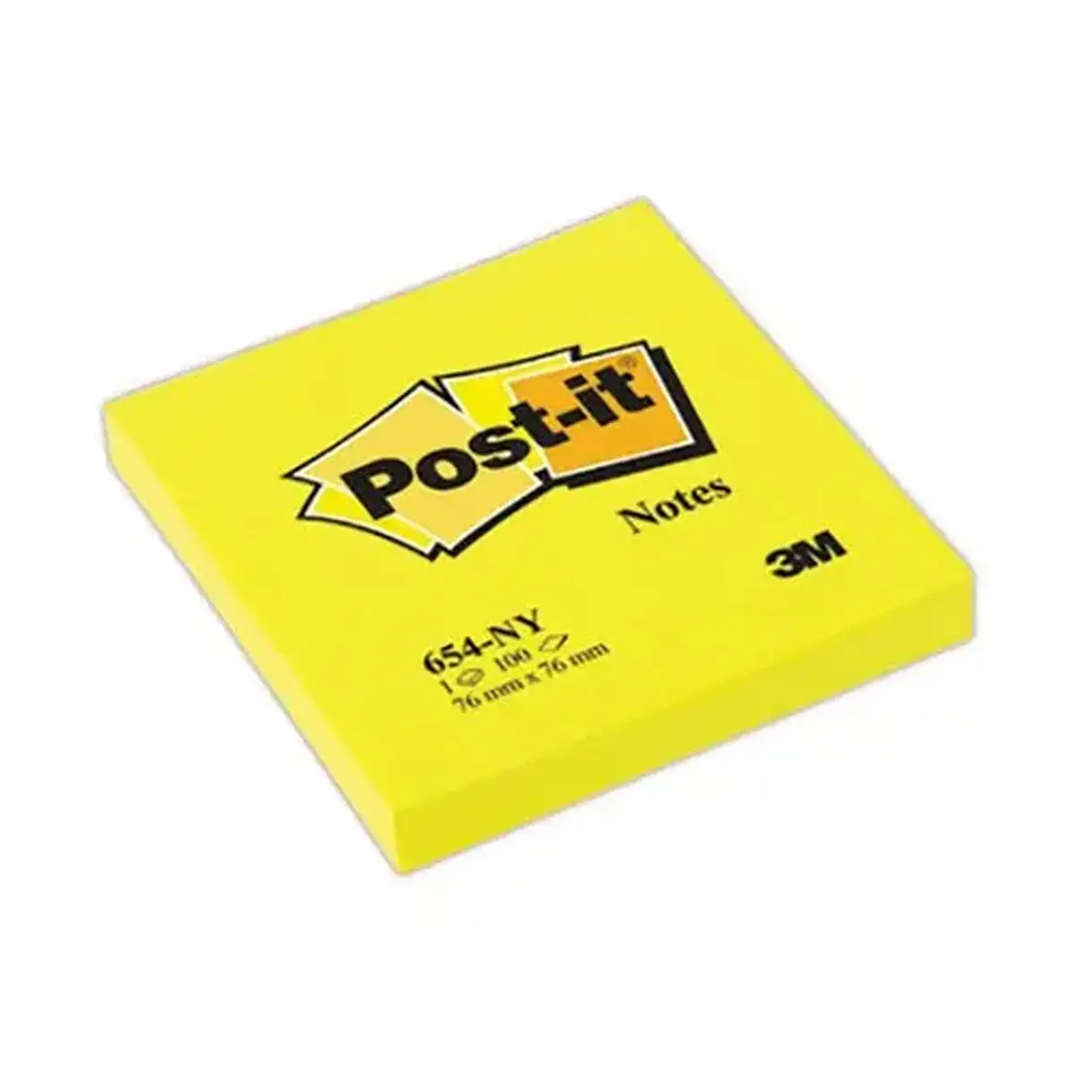 NEON POST-IT MEMO 76X76 JAUNE