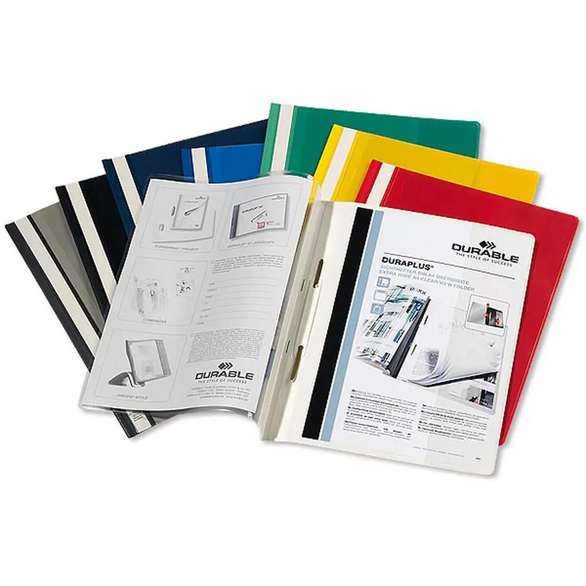 25 Chemises personnalisables &agrave; lamelles Duraplus - Coloris assortis - Durable 