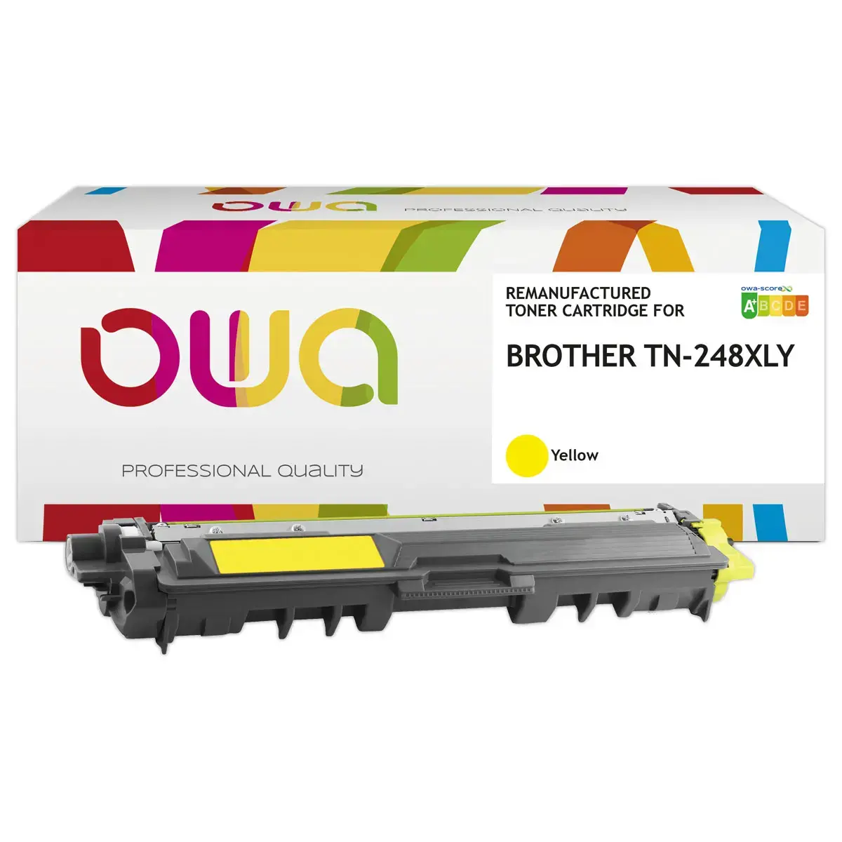 Toner OWA équivalent Brother TN-248YXL jaune