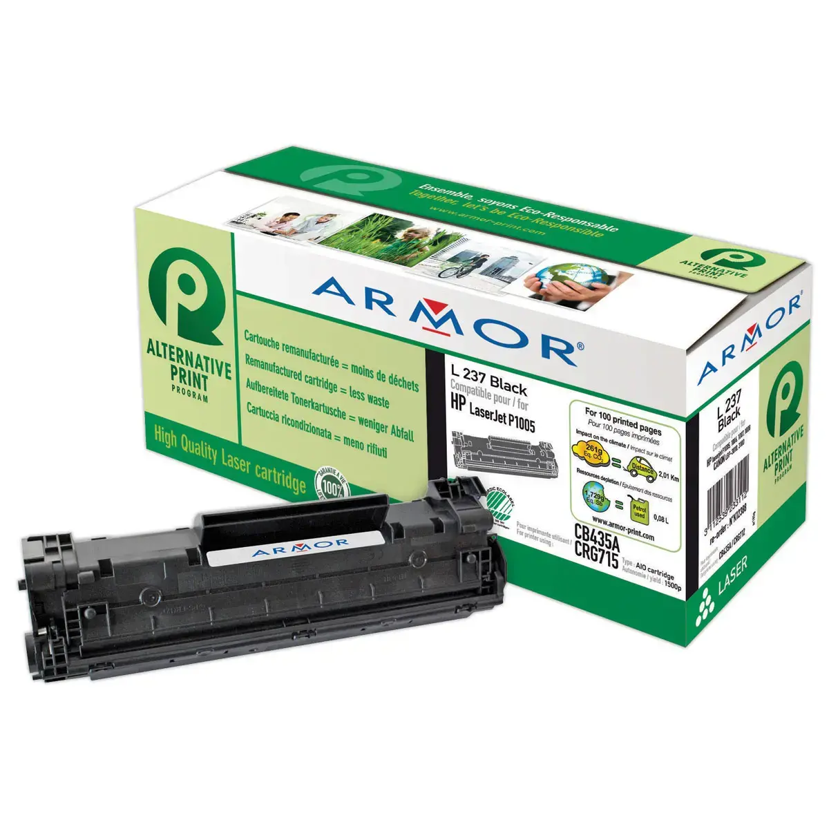 Toner éq. HP 35A - Noir - OWA