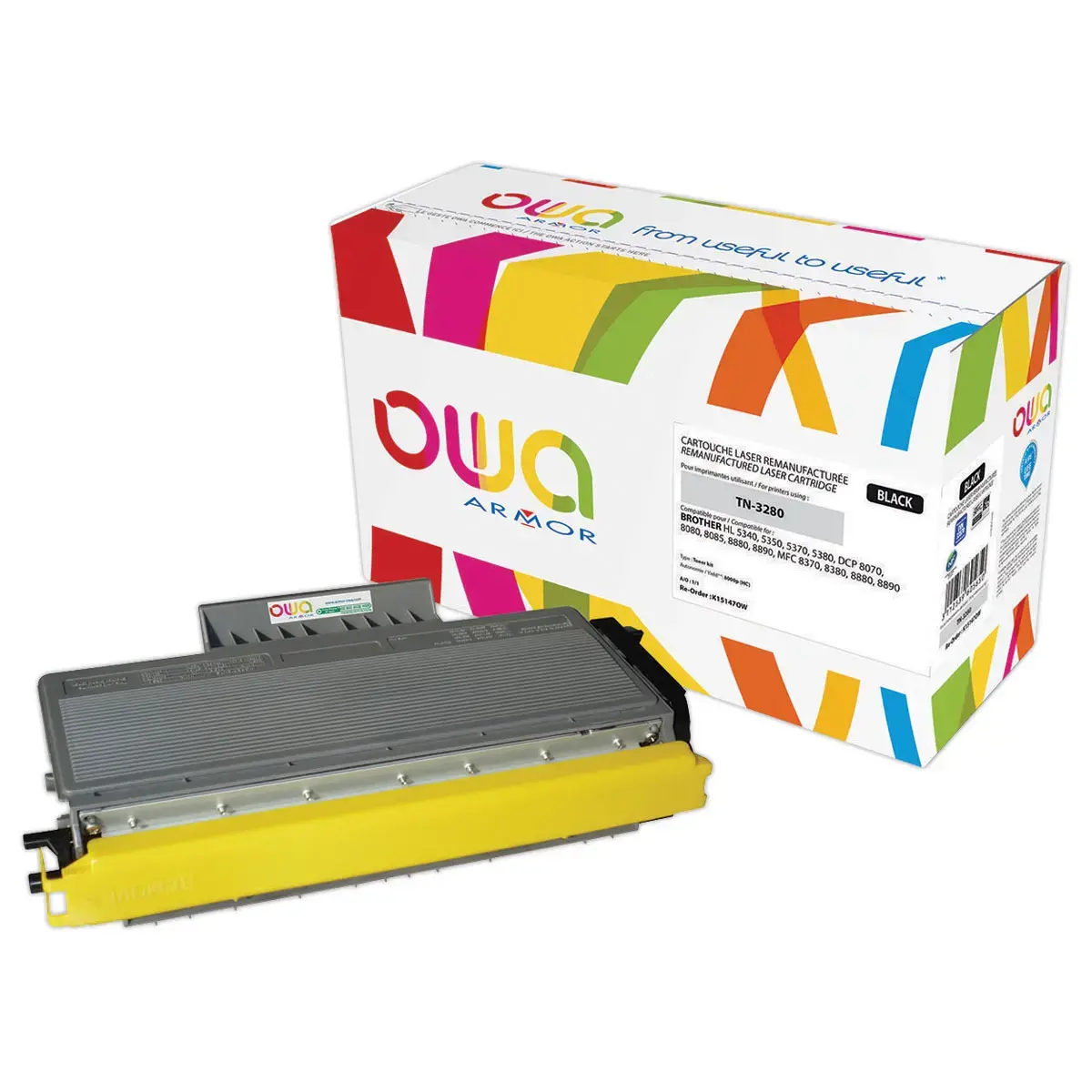 Toner éq. BROTHER TN-3280 HC - Haute capacité - Noir - OWA