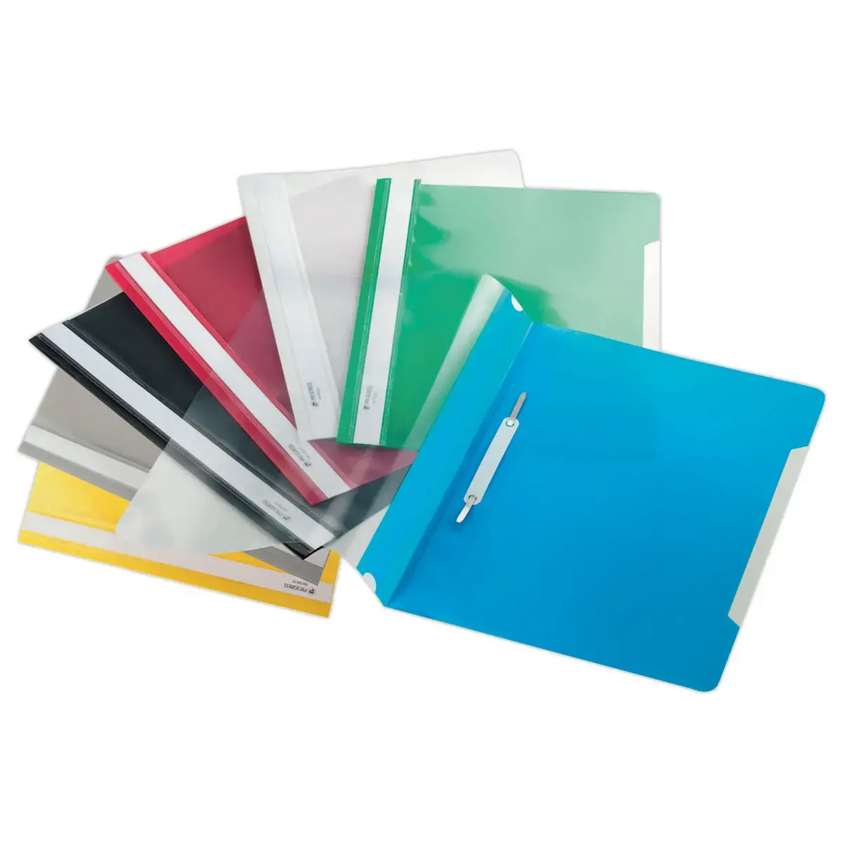 Chemise de pr&eacute;sentation blanche &agrave; lamelles A4 pour 150 feuilles - Blanc 